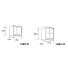 Cubes en bois massif