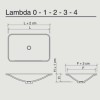 LAMBDA Simple vasque ou double vasque